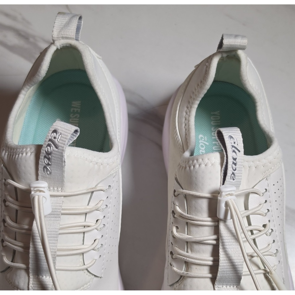 Clove‎ Unisex Adults Low Top Lace-Up Athletic Sneaker White Solid US 8.5